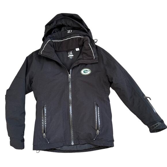 Cutter & Buck Green Bay Packers WeatherTec Alpetal Jacket – Black – Size XS - Picture 2 of 11